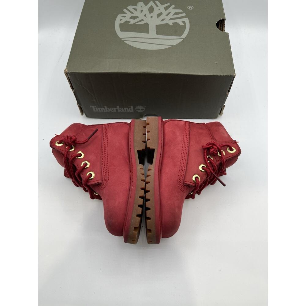 Timberland 6 Inch Boys Toddler Dark Red Size 5c - Picture 4 of 7